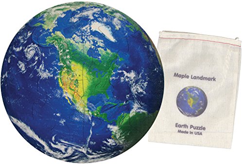 Earth Shaped Puzzle - Made in USA