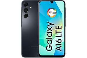SAMSUNG Galaxy A16 4G Double SIM (128 Go, 2025) AMOLED 6,7" 90 Hz, résistant aux éclaboussures, 8 cœurs, appareil photo 50 MP