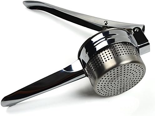 Potato Ricer Masher - AMPHOW Premium Stainless Steel Food Press Vegetable Fruit Baby Mash Maker, Silver