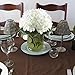 HOGADO 6 Heads Artificial Silk Flowers Hydrangea Bouquet Arrangements Fake Plant in Bulk DIY Wedding Table Centerpieces Wreath Cream