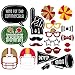 Big Dot of Happiness Super Football Bowl - Party Photo Booth Props Kit - 20 Count