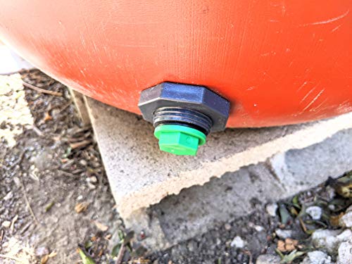Rain Barrel Essential Kit with 3/4" PVC Ball Valve Spigot and Drain Valve Plug For Rain Barrels, Water Tanks, Aquariums, Tubs, Pools