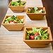 Wood Salad Bowl Set (Bamboo, Set Of 4) Best For Serving Salad, Pasta, Soup, and Fruit. Bowls Looks Absolutey Beautiful With Your Kitchen Setting. Pba Free/Eco-Friendly, By Midori Way