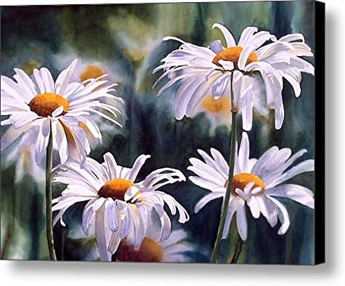 Modern 100% Hand Painted Wall Oil Paintings For Wall And Home Decorations Unframe And Unstretch,Bright Flower,25 x 18 inch