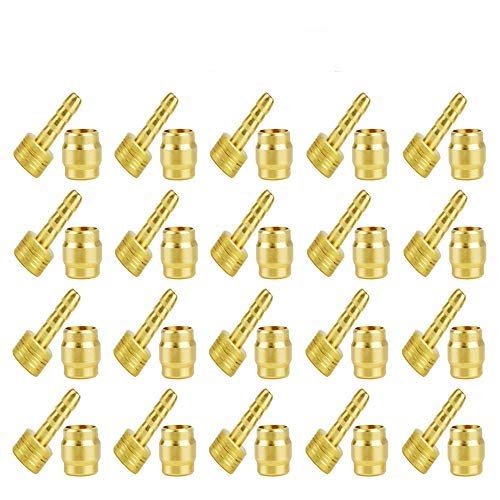 CYCEARTH Bicycle Brake Olive and Brass Connecting Insert Kit for Shimano BH59 BH90 Avid Sram Magura Bike Hydraulic Disc Brake Hose (SRAM (20pcs))
