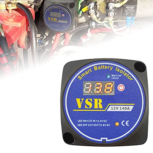 Dual Battery Isolator 12V 140Amp Manual and Auto modes Voltage Sensitive Relay VSR Compatible