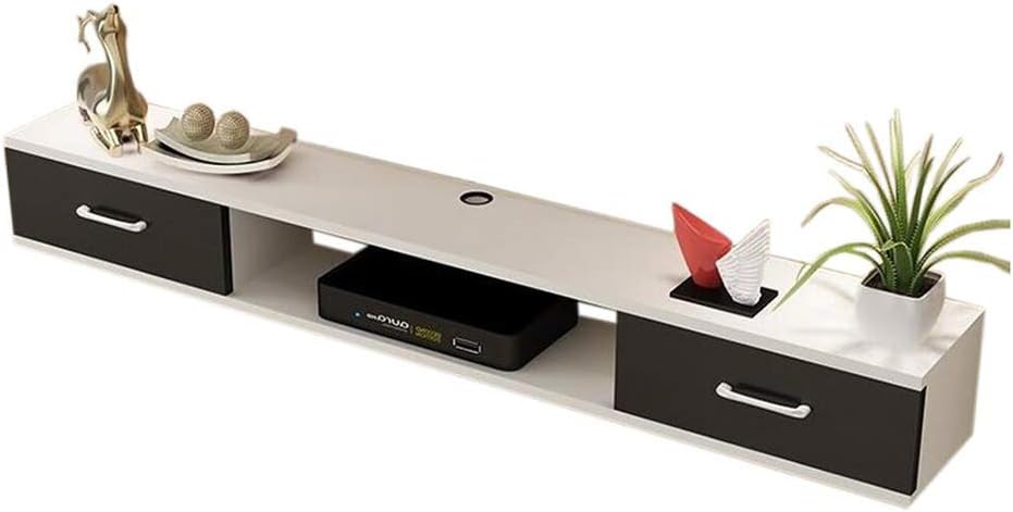 Xyanzi-Estanterias para DVDs Mueble Flotante para TV, Consola De TV