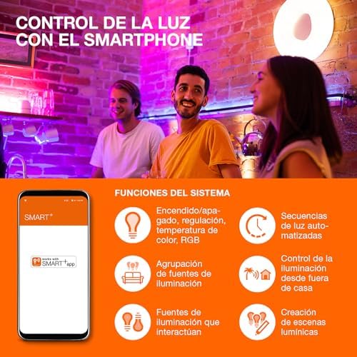 Lámpara LED SMART+ Mate A60 bombilla E27 RGBW