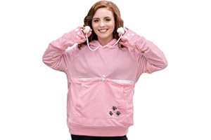 Kei Tomlison Unisex Big Pouch Hoodie Long Sleeve Pet Cat Dog Holder Carrier Sweatshirt