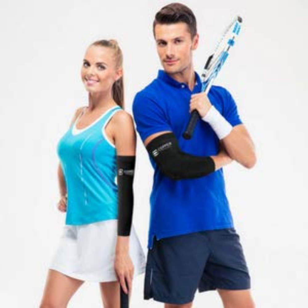 Copper Compression Recovery Elbow Sleeve - Guaranteed Highest Copper Content Elbow Brace for Tendonitis, Golfers or Tennis Elbow, Arthritis. Elbow Support Arm Sleeves Fit for Men and Women (Large): Health & Personal Care