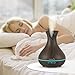 EASEHOLD Aroma Essential Oil Diffuser Humidifier 400ml Cool Mist with Colorful Lights 4 Timer Wood Grain Finish