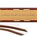 A Room Without Books Quote Engraved Wooden Bookmark with Suede Tassel