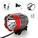 Onedayshop 4 Modes Super Bright 1800lm- Cree Xm-l T6 LED Bike Bicycle Light Headlight Headlamp with Battery Pack and Charger Complete Set for Camping, Hiking, Outdoor Sports (Black+Red)
