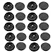 uxcell Plastic PC Computer Desk Grommet Cable Hole Cover 50mm Diameter 20 Pcs Black
