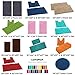 LuxUrux Bathroom Rugs Sets 2 Piece: Quick Dry, Soft Plush Anti-Slip, Super Absorbent. Includes Rectangular (31x20 inches) & U-Shaped Toilet Mat (20x20 inches) | Lavender