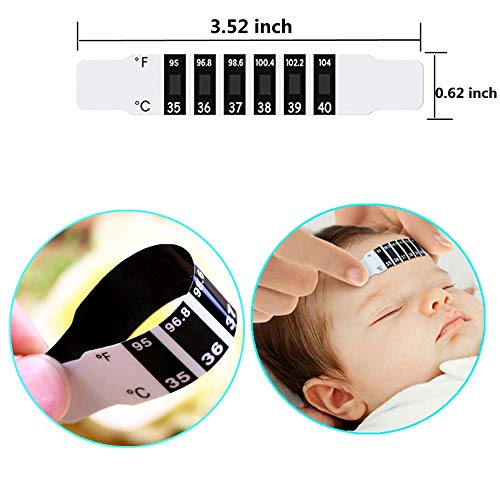 Forehead Thermometer Strips, Adhesive Thermometer for Baby Kids Adults