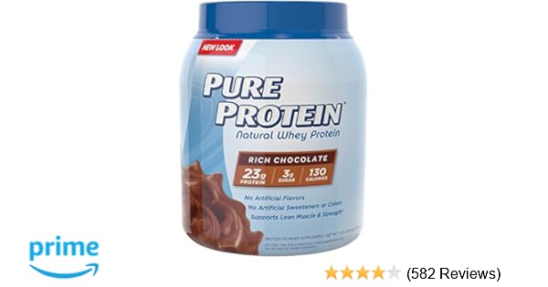 Pure Protein 100 Whey Protein Rich Chocolate 16 Pounds - 