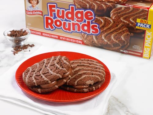 LITTLE DEBBIE FUDGE ROUNDS BIG PACK, 24.1 OZ BOX