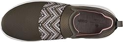 Clarks Women's Nova Way Sneaker, Dark Olive, 9.5 Wide