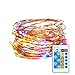 CREATIVE DESIGN Starry String Light, 150 LEDs 49ft Dimmable Copper Wire Light with Remote Control, Waterproof String Light for Party, Holiday, Christmas, Garden, Weeding Decoration (Multicolor)
