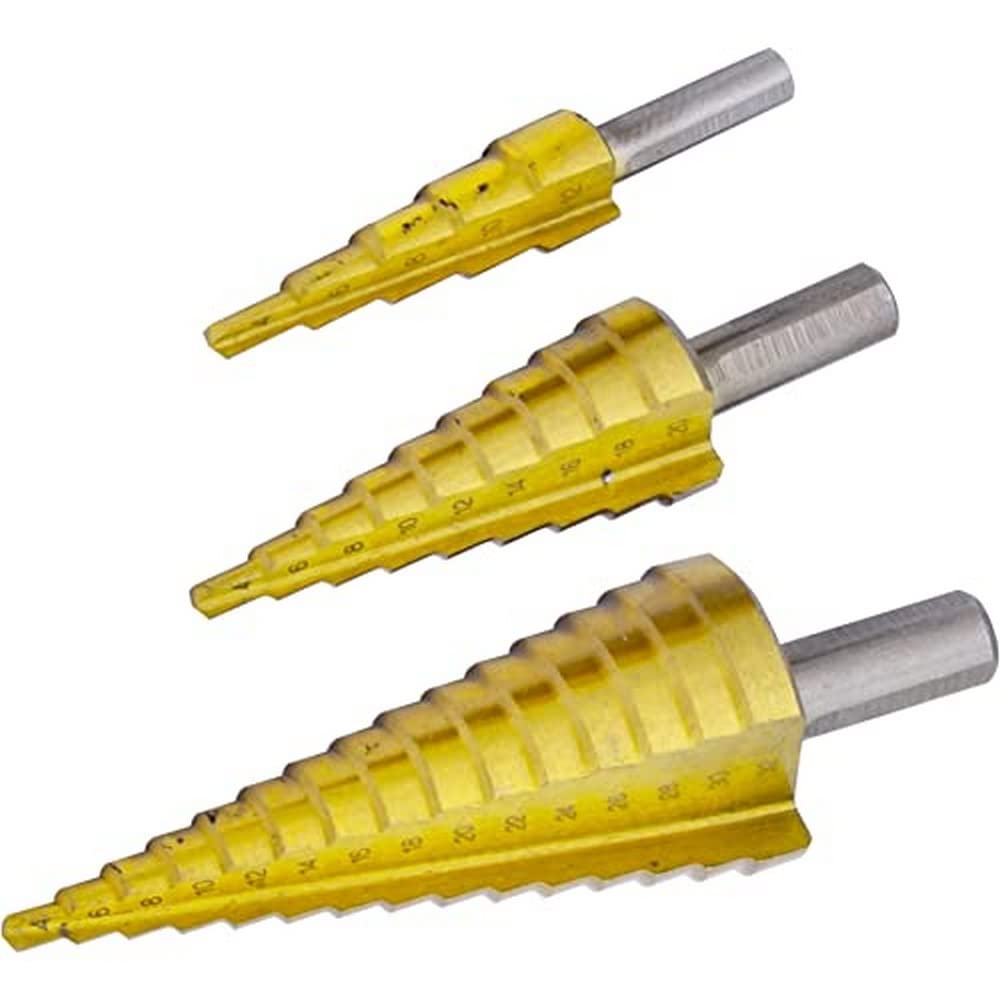 Rolson 48890 3 pc HSS Step Drill Set