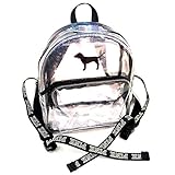 Victoria's Secret PINK Mini Backpack Clear Sparkly Glitter Glow