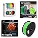 TIANSE Green PLA 3D Printer Filament, 1.75mm Diameter Tolerance +/- 0.03 mm, 2.2lb Spool