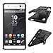 Sony Xperia XA Ultra Case, Nicelin Hard PC Material Cover and Silicone Inner Holder 2 in 1 Stand Case for Sony Xperia XA Ultra - [NOT for Xperia XA/Xperia X ] (Black)