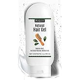 ibodycare Hair Gel for Kids and Adults, Unscented Medium Hold Natural Styling Gel for Curls, Frizz, and Slick Styles, Non-Greasy, Safe for Sensitive Scalps, 4 oz