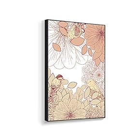 Framed Canvas Wall Art for Living Room, Bedroom Chinese Ink Birds and Flowers Canvas Prints for Home Decoration Ready to Hanging - 16x24 inches