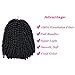 Spring Twist Ombre Crochet Braids Bomb Twist Synthetic Braiding Hair Extensions Low Temperature Fiber 1# 8 Inch 3 Pack/lot