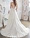 KevinsBridal Lace V Neck Wedding Dress Illusion Chiffon Beach Wedding Gown Straps Ivory Size 12