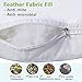 100% Cotton Pillow Queen Size 20x30 500 thread count , Hotel Goose Down Alternative Pillow with , Super Soft Ultra Plush, Adjustable Loft, Side Sleeper