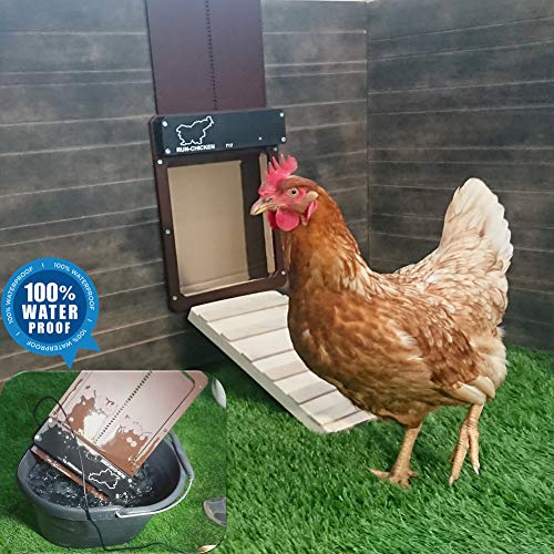 Run-Chicken Model T12, Automatic Chicken Coop Door, Full Aluminum Doors, Powder Coated, Light Sensing, Morning Delayed Opening Timer - Thumbnail 5