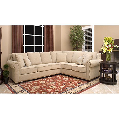 Metro Shop Abbyson Living Santa Barbara Fabric Sectional