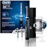 Oral-B Genius Pro 8000 Electronic Power Rechargeable Battery Electric Toothbrush with Bluetooth Connectivity, Black, Powered by Braun