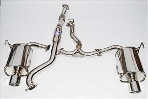 Invidia (HS08SW4GT3) Q300 Dual Cat-Back Exhaust System with Stainless Steel Rolled Tip for Subaru WRX 4-Door