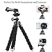 Ailun Phone Tripod,Tripod Mount/Stand,Phone Holder&Camera Screw Kits,Mount Adapter Included,Compatible with iPhone X/Xs/XR/Xs Max/8/7/7 Plus,6s,6s Plus,SE/5c and More[Black]