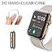 Sfmn PC Hard Clear Watch Case Compatible/Replacement for Apple Watch Series 4 40MM / iWatch 4 Case Bumper Ultra-Slim Cystal Clear Full Coverage All-Around PC Hard Cover Case (PC Clear+Gray)