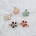 PDTXCLS Zmaomaoy Luckycivia 60 Pcs Flowers Charms, Enamel Cherry Blossoms Flower Charm Pendant, DIY Jewelry Making Necklace Bracelet Earring Accessories