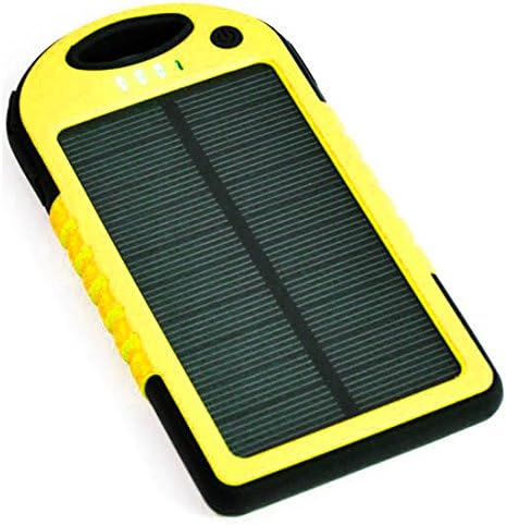 Xit AXTSPC68 Yellow 5.0V Solar Powered Electronics Charger (6800mAh) w USB Cable