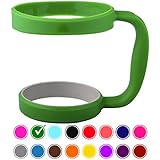 30oz Tumbler Handle (GREEN) by STRATA CUPS - Available For 30oz YETI Tumbler, OZARK TRAIL Tumbler, Rambler Tumbler- BPA FREE