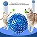 3 Pcs Pet Squeaky Chewing Balls Puppy Chew Toys Soft Stab Balls Cleaning Teeth Toys Play Balls with High Bounce for Large Medium Small Pet Dog Cat