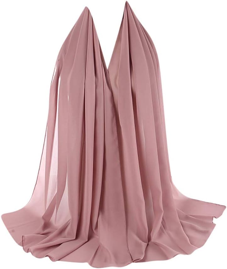 GoldweatherWomen Crinkle Cloud Hijab Scarf Lightweight Chiffon Muslim Islamic Long Hejab Head Wrap Shawls