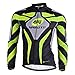 sponeed Men's Road Cycling Jersey Suits Bike Leggings Bicycle Wear Long sleeve Gel padded Pants US S Green