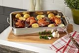 KitchenCraft Roasting Tin with Rack Stainless Steel 37 x 28 cm view 9