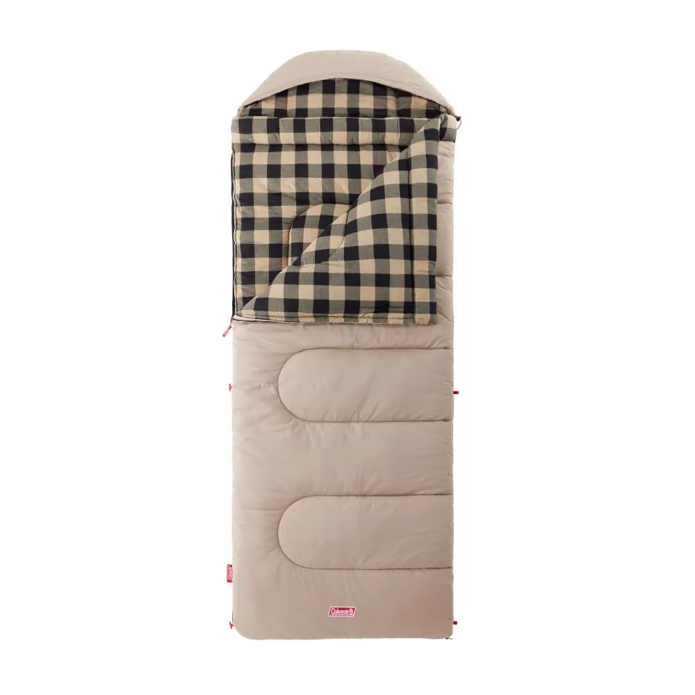 コールマン(Coleman) マルチレイヤーコットンバッグ （グレージュ） 寝袋 シュラフ オールシーズン 封筒型 キャンプ アウトドア 丸洗い可能 洗濯機可 防災 春用 夏用 秋用 冬用 フェス 連結可能 車中泊 来客用 使用下限温度-1度商品画像