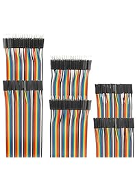 EDGELEC 120 piezas Dupont alambre 10 cm 15 cm 20 cm 30 cm 40 cm 50 cm 39.4 in opcional Breadboard Jumper cables surtidos Kit macho a hembra macho a macho hembra a hembra cable de cinta multicolor
