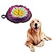 Per Dog Snuffle Mat Round Snack Feeding Slow Feeders Sniffing Nosework Training Pad Fun Playmat Toys for Dog Relieve Stress 18IN-Purple