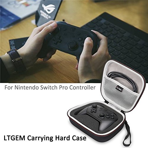 LTGEM Hard Case for Nintendo Switch Pro Controller - Travel Protective Carrying Storage Bag